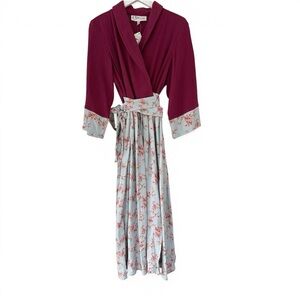 Miss Candyfloss • Kimono Wrap Dress Cherry Blossom Floral